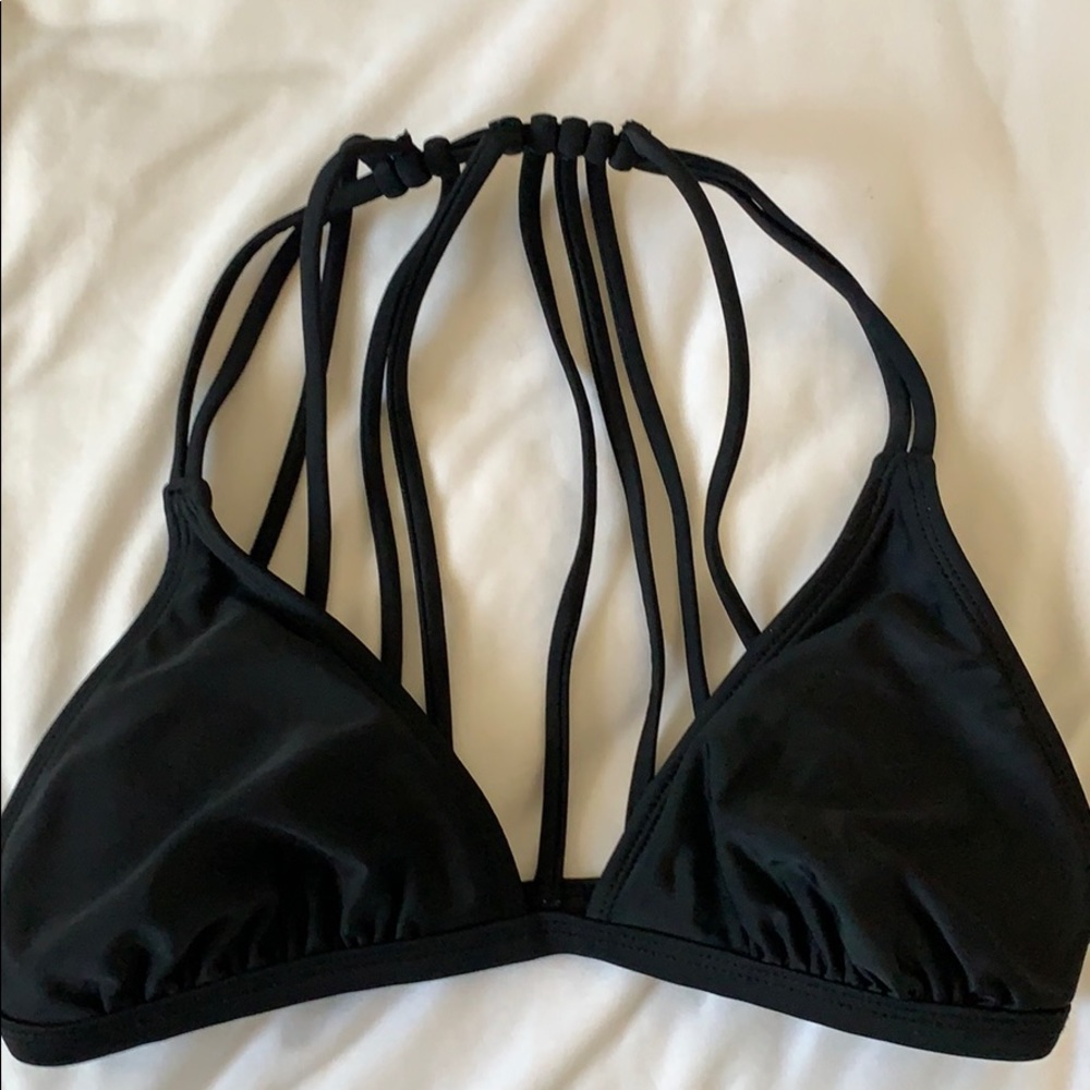 Small black bikini top